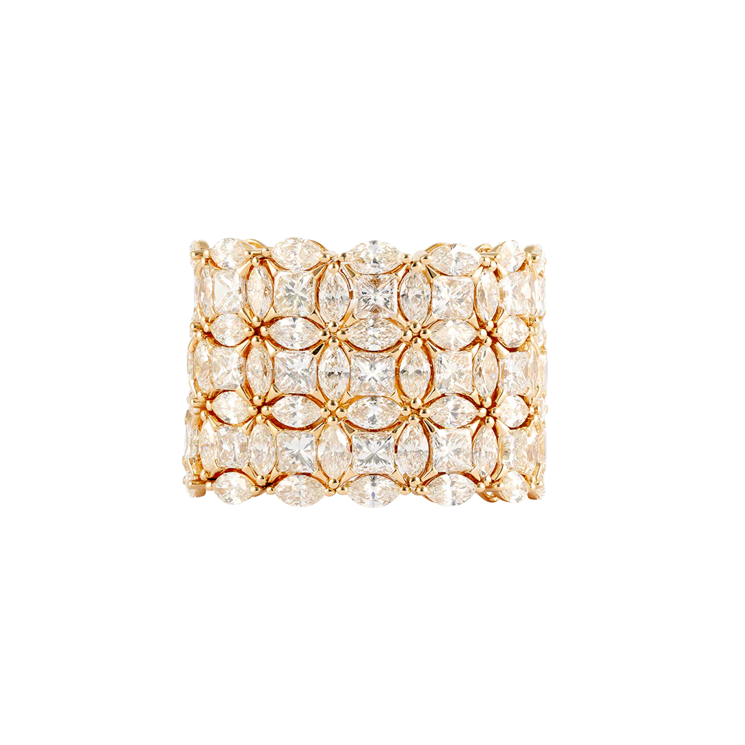 Anello Diade Full Pavé in oro rosa - Image 4