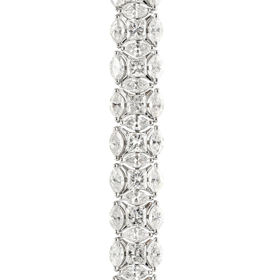 Bracciale Diade in oro bianco con diamanti - Image 5